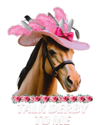 Talk Derby To Me Funny Horse Racing Lover On Derby Day Women's Racerback Tank