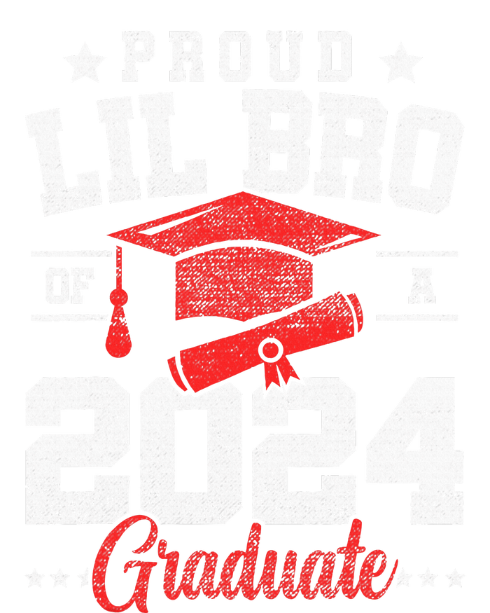 Proud Lil Bro Of A Class Of 2024 Graduate Senior Graduation Toddler T-Shirt