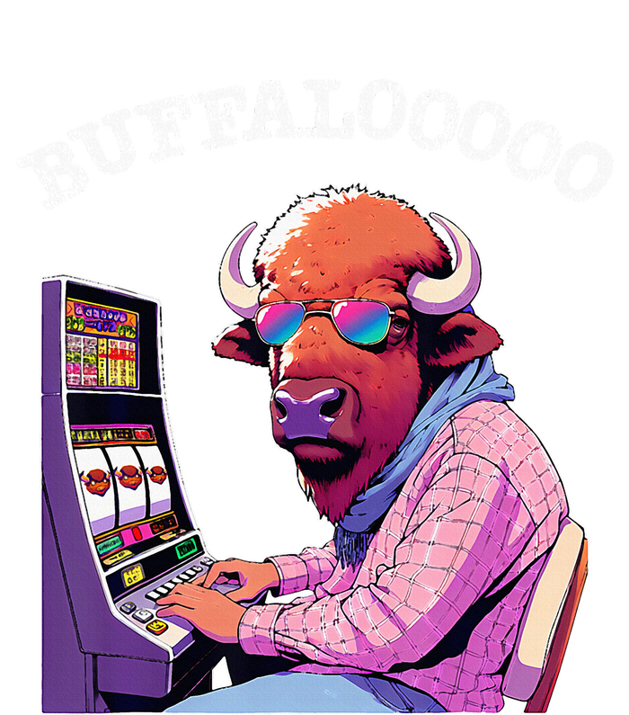 Lucky Buffalo Casino Slot Machine Buffalooooo Gambling PosiCharge RacerMesh Polo