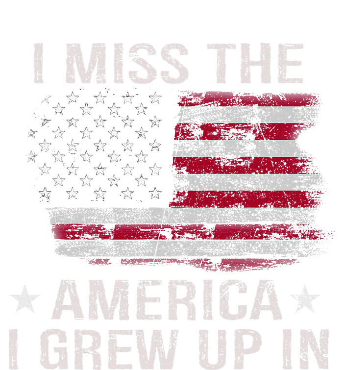 I Miss The America I Grew Up In Vintage American Usa Flag T-Shirt