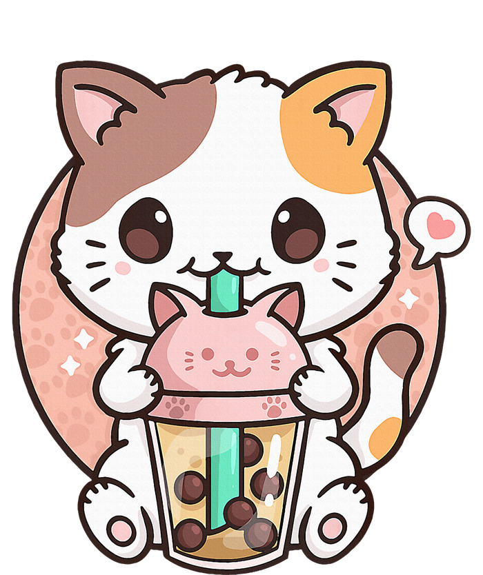 Cat Boba Anime Bubble Tea Neko Kawaii Sweatshirt Cinch Pack Bag