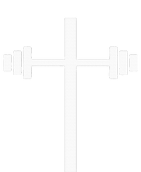 Dumbbell Barbell Cross Christian Gym Workout Lifting Tall Sweatshirt