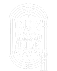 Funny Track And Field Design Run Fast Turn Left Kids Long Sleeve Shirt