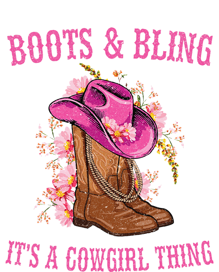 Boots And Bling Its A Cowgirl Thing Cute Love Country Life PosiCharge RacerMesh Polo