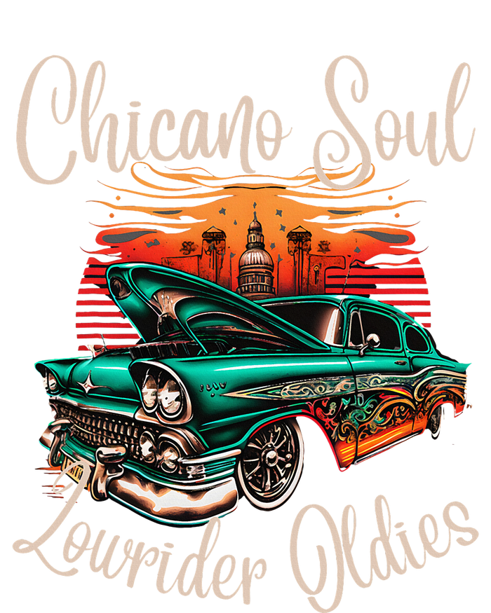 Chicano Soul Lowrider Oldies Car Clothing Low Slow Cholo Women's Racerback Cropped Tank