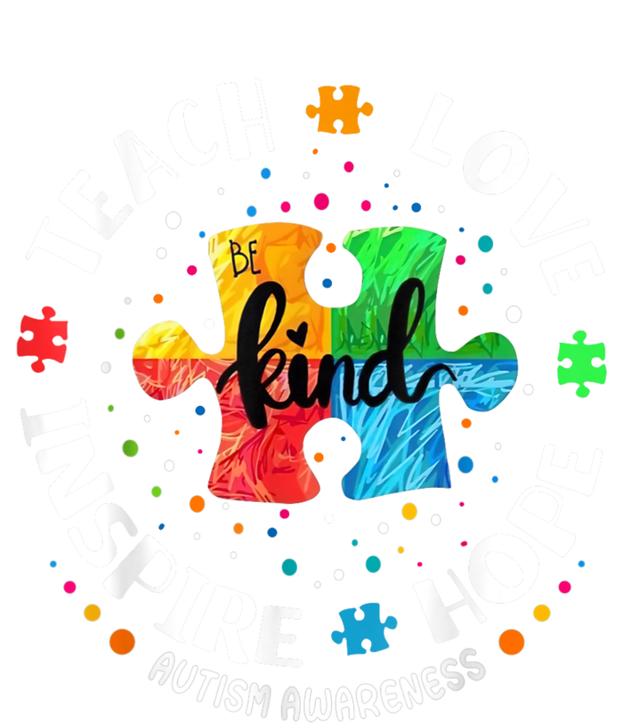 Autism Awareness Teacher Teach Hope Love Inspire Tank Top