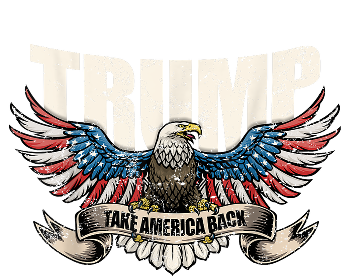 Take America Back Women Trump 2024 Flag Gift PosiCharge RacerMesh Polo