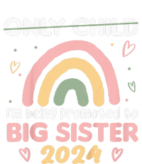 Promoted To Big Sister 2024 Rainbow Cute Sibling 2024 T-Shirt