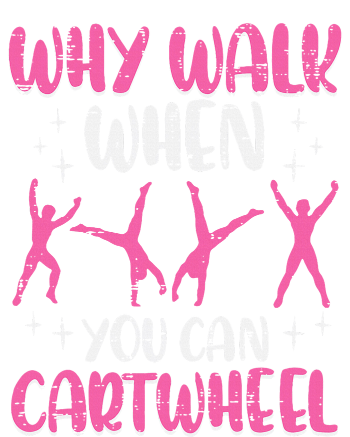 Why Walk When You Can Cartwheel Gymnast Women's Long Sleeve Flannel Pajama Set 