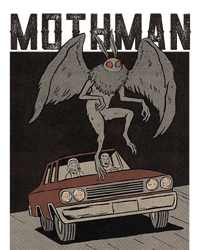 Mothman Vintage Women's V-Neck T-Shirt