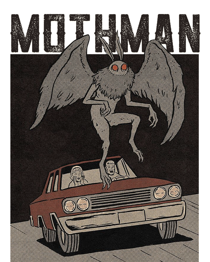 Mothman Vintage Women's V-Neck T-Shirt