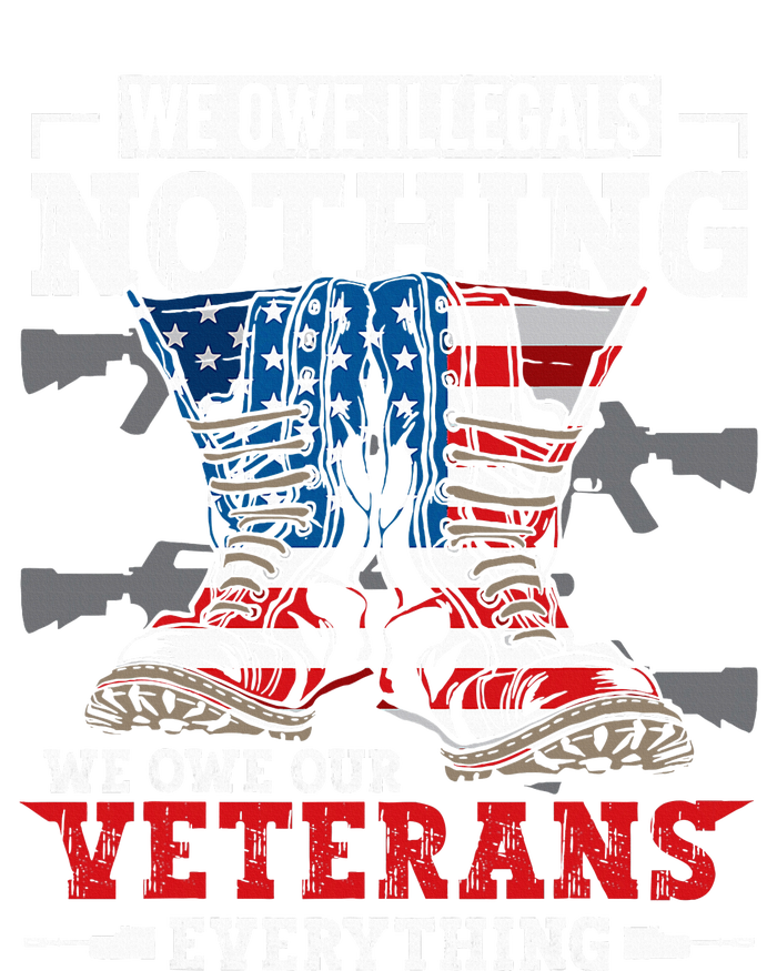 We Owe Illegals Nothing We Owe Our Veterans Everything Doggie Tank