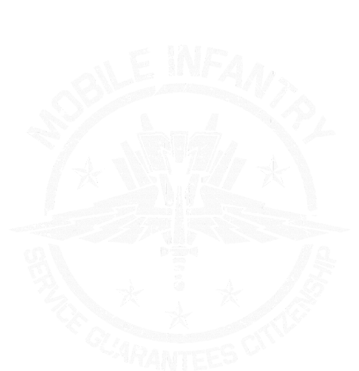 Vintage Mobile Infantry Crest Dry Zone Grid Polo