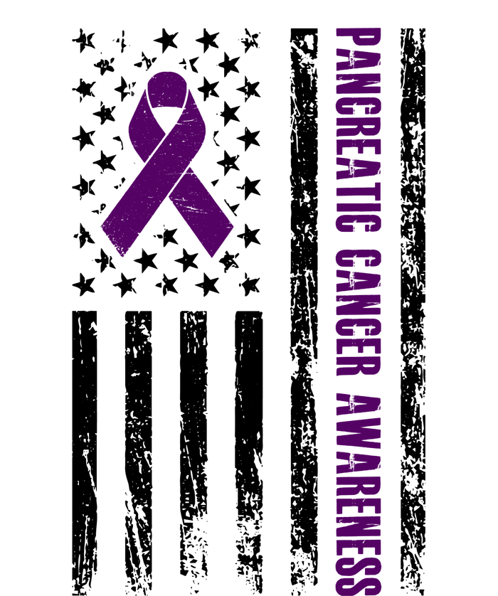 Pancreatic Cancer Awareness Purple Ribbon T-Shirt