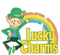 80s Style Lucky The Leprechaun Rainbow Logo T-Shirt