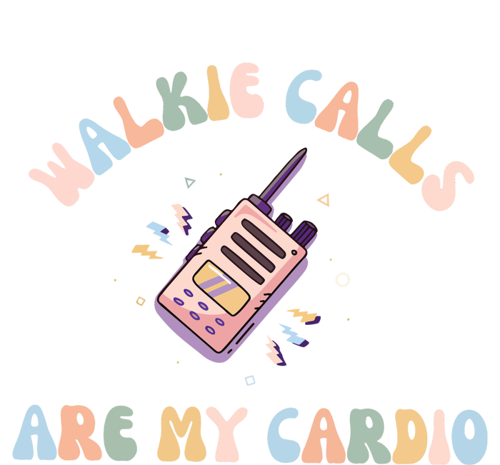 Walkie Calls Are My Cardio Special Education Teacher V-Neck T-Shirt