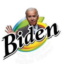 Biden The Quicker Fucker Upper Fjb Anti Biden Political Republican Women's Crop Top Tee