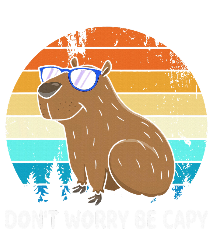 DonT Worry Be Capy Distressed Capybara Styles Animal Lover T-Shirt