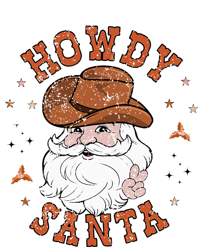 Retro Howdy Santa Cowboy Cowgirl Western Howdy Christmas T-Shirt