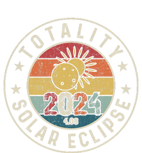 Totality Solar Eclipse 2024 America Retro Total Eclipse Softstyle Adult Sport Polo