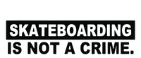 Skateboarding Is Not A Crime Cool Design Bumper Sticker