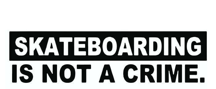 Skateboarding Is Not A Crime Cool Design Bumper Sticker