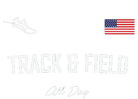 Track And Field Gifts Track Field All Day Usa Flag Women's Fleece Hoodie