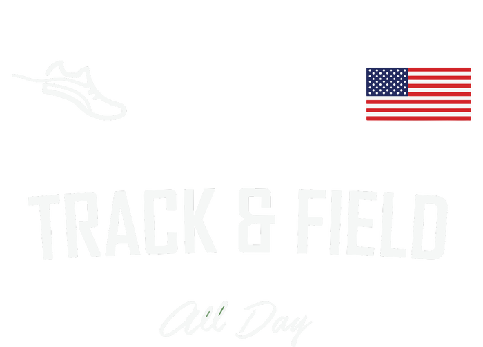 Track And Field Gifts Track Field All Day Usa Flag Women's Fleece Hoodie