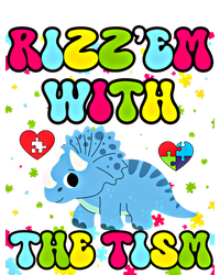 Autism Funny Rizz Em With The Tism Meme Autistic Dinosaure Gift Sustainable Knit Beanie