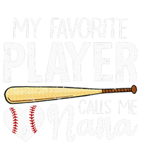 My Favorite Player Calls Me Nana Baseball Striped Beanie with Solid Band