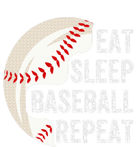 Eat Sleep Baseball Repeat Baseball Women's Crop Top Tee