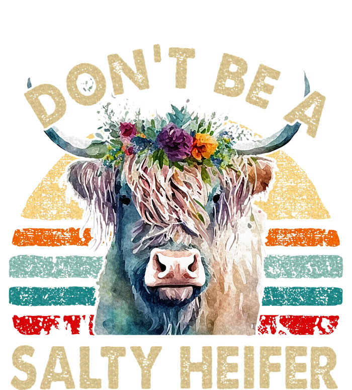 Highland Cow Dont Be Salty Heifer Sustainable Knit Beanie