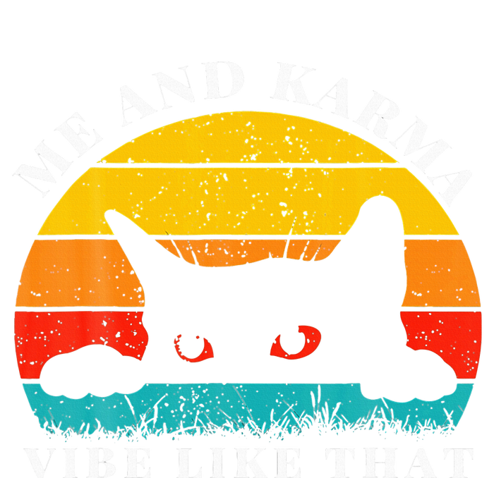 Me An Karma Vibe Like Hat Vintage Cute Cat Een Softstyle Adult Sport Polo