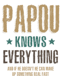 Papou Knows Everything FatherS Day Women's Fleece Hoodie