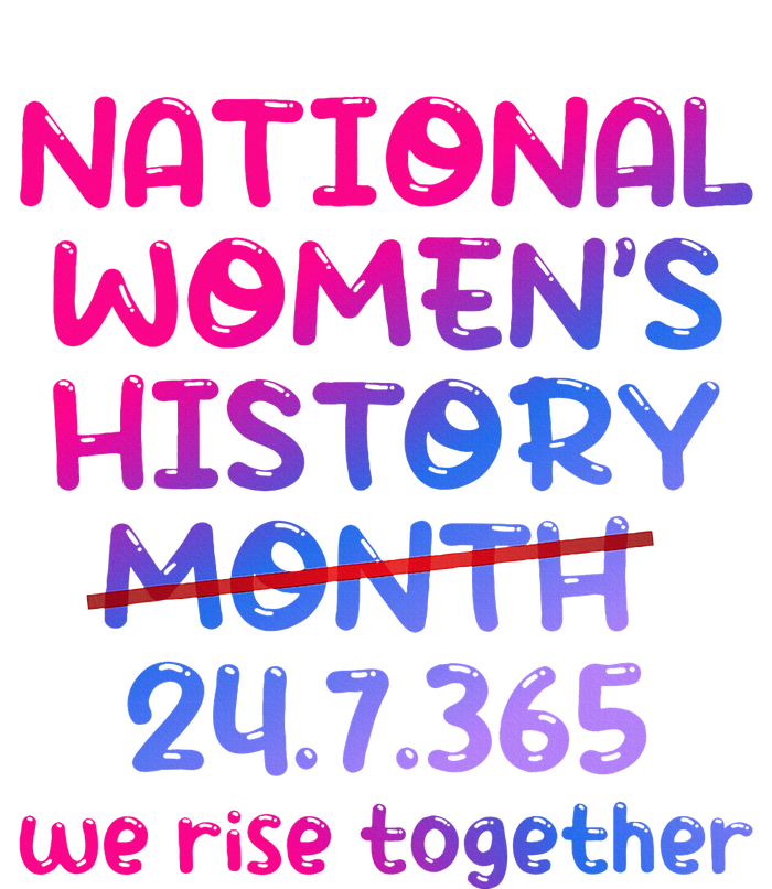 National Women History Month 2024 24.7.365 V-Neck T-Shirt