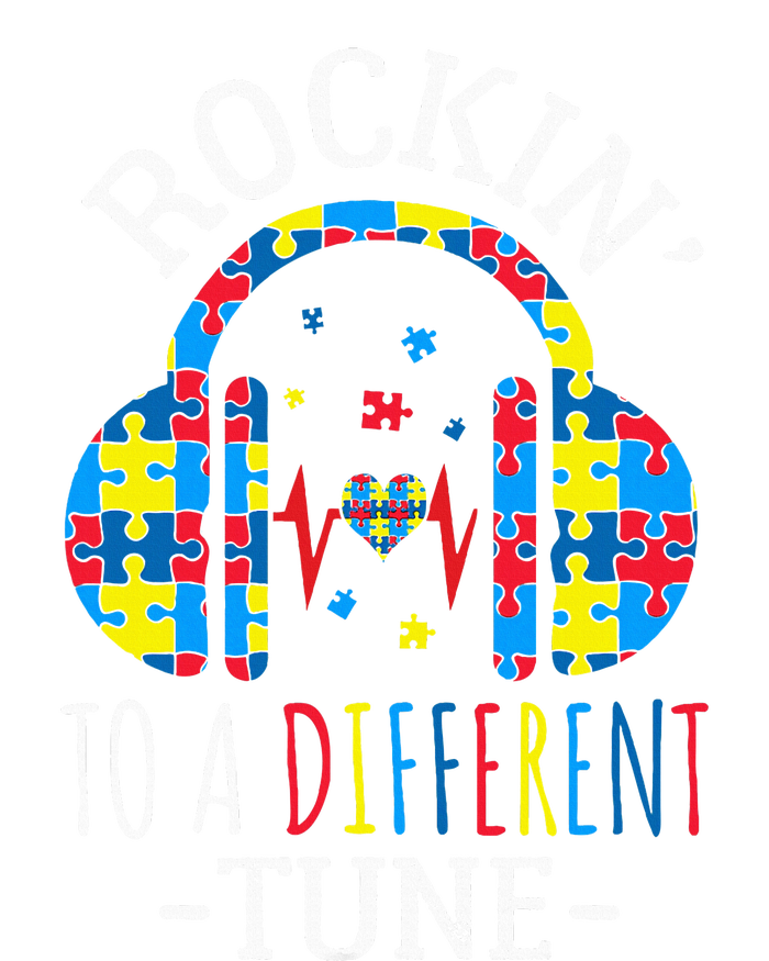 Rocking To A Different Tune Autism Awareness Kids Hoodie