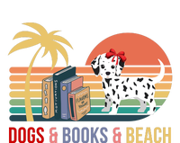 Dogs Books Beach Summer Funny Retro Vintage 25L Jumbo Tote