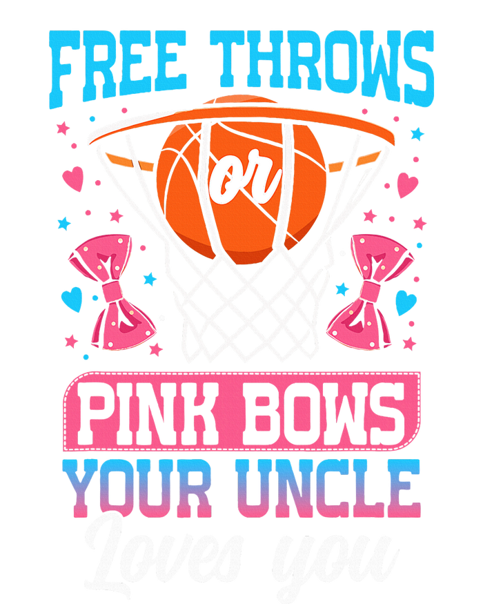 Free Throws Or Pink Bows Your Uncle Loves You Gender Reveal PosiCharge Competitor Tank