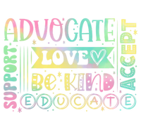 Advocate Love Support Accept Be Kind Autism Awareness Cool Gift Tank Top