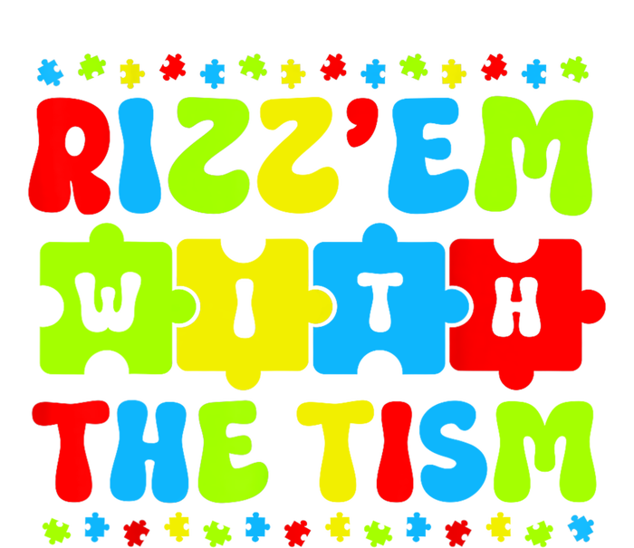 Rizz Em With The Tism Autism Awareness Puzzle T-Shirt