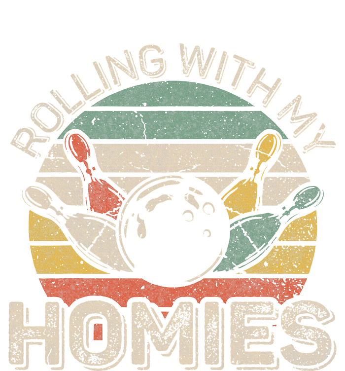 Rolling With My Homies Retro Bowling Bowler Toddler Sweatshirt