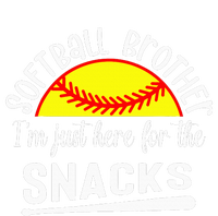 Softball Brother IM Just Here For The Snacks Retro Softball Hoodie