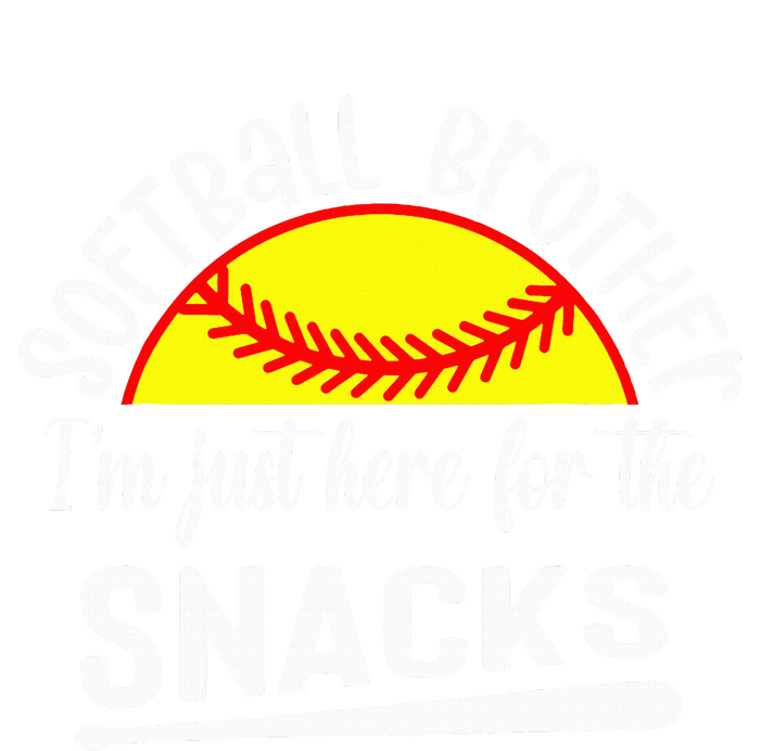 Softball Brother IM Just Here For The Snacks Retro Softball Hoodie