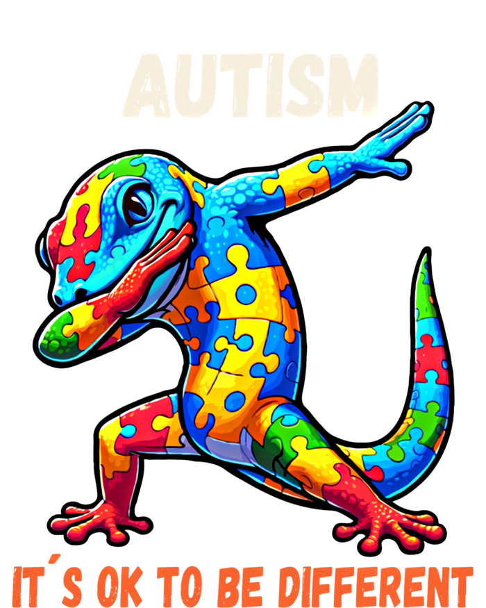 Autism Awareness Dabbing Gecko Cool Gift T-Shirt