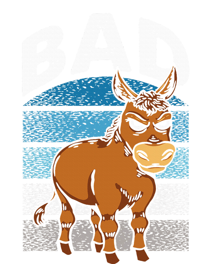 Funny Retro Bad Ass Angry Donkey T-Shirt