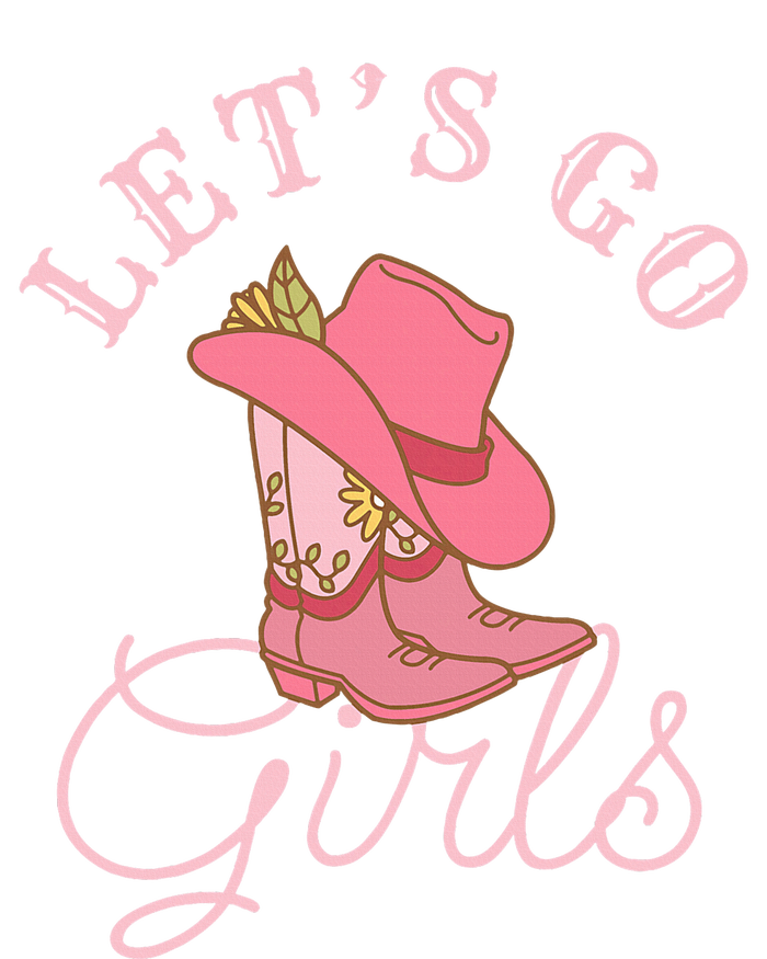 Lets Go Girl Fun Cute Country Western Cowgirl Bachelorette T-Shirt