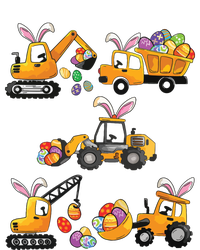 Easter Day Bunny Construction Trucks Funny Kids T-Shirt