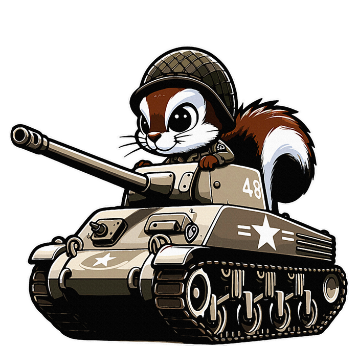 Humorous Military Animal Veteran Squirrel T-Shirt