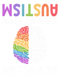 Autism Neurodiversity Autism Seeing The World Differently Meaningful Gift Full-Length Apron With Pockets