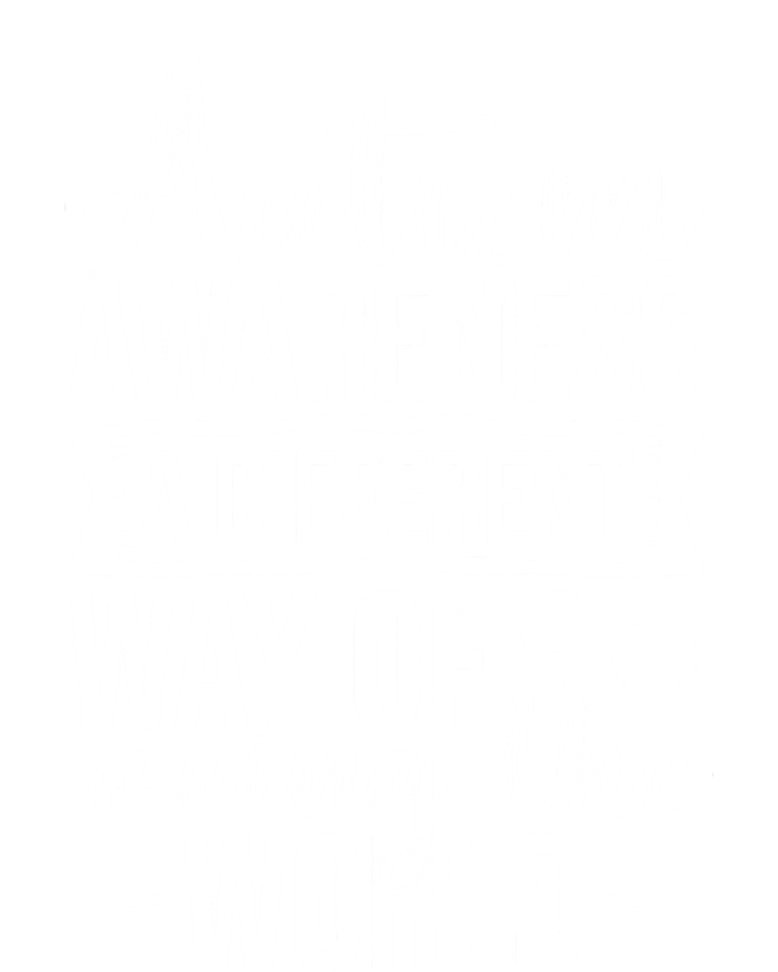 Autism Awareness Different Way Of Seeing The World Great Gift Tie-Dye Long Sleeve Shirt